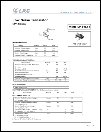 MMBT2484LT1 datasheet: 60 V, low noise transistor MMBT2484LT1