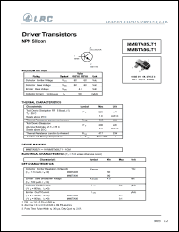 MMBTA05LT1 datasheet: 60 V, driver transistor MMBTA05LT1