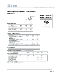MMBTA13LT1 datasheet: 30 V, darlington amplifier transistor MMBTA13LT1