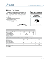 MMBV3700LT1 datasheet: 200 V, silicon pin diode MMBV3700LT1