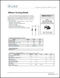 MMBV609LT1 datasheet: 20 V, silicon tuning diode MMBV609LT1