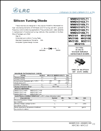 MMBV2103LT1 datasheet: 30 V, silicon tuning diode MMBV2103LT1