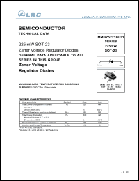 MMBZ5222BLT1 datasheet: 2.5 V, 20 mA, 225 mW, semiconductor MMBZ5222BLT1