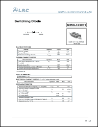 MMDL6050T1 datasheet: 70 V, switching diode MMDL6050T1