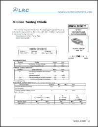 MMVL105GT1 datasheet: 30 V, silicon tuning diode MMVL105GT1
