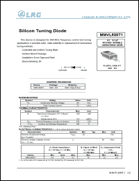 MMVL809T1 datasheet: 20 V, silicon tuning diode MMVL809T1