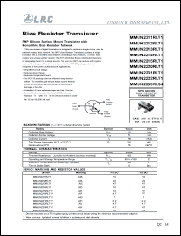 MMUN2230RLT1 datasheet: 50 V, bias resistor transistor MMUN2230RLT1