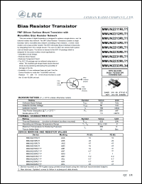 MMUN2231RLT1 datasheet: 50 V, bias resistor transistor MMUN2231RLT1