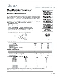 MUN2116RT1 datasheet: 50 V, bias resistor transistor MUN2116RT1