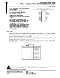 SN74LV4053ADGVR datasheet:  TRIPLE 2-CHANNEL ANALOG MULTIPLEXER/DEMULTIPLEXER SN74LV4053ADGVR