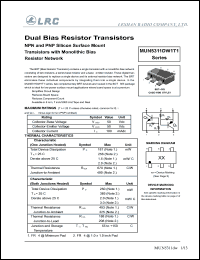 MUN5330DW1T1 datasheet: 50 V, dual bias resistor transistor MUN5330DW1T1
