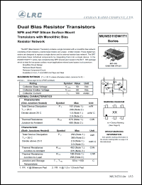 MUN5331DW1T1 datasheet: 50 V, dual bias resistor transistor MUN5331DW1T1