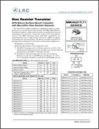 MMUN2216LT1 datasheet: 50 V, bias resistor transistor MMUN2216LT1