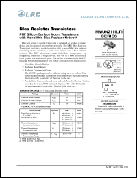 MMUN2111LT1 datasheet: 50 V, bias resistor transistor MMUN2111LT1