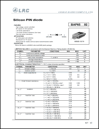 BAP65-02 datasheet: 30 V, silicon PIN diode BAP65-02