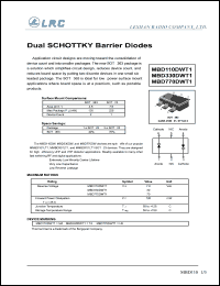 BBD330DWT1 datasheet: 30 V, dual schottky barrier diode BBD330DWT1