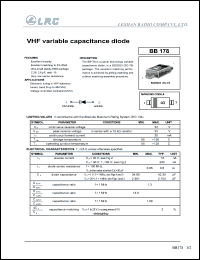 BB178 datasheet: 32 V, VHF variable capacitance diode BB178