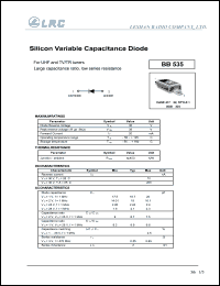 BB535 datasheet: 30 V, silicon variable capacitance diode BB535