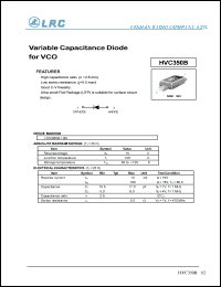 HVC350B datasheet: 15 V,  variable capacitance diode HVC350B
