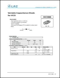 HVC358B datasheet: 15 V,  variable capacitance diode HVC358B