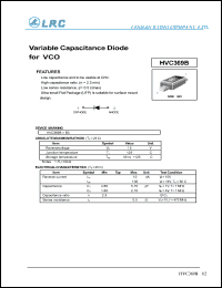 HVC369B datasheet: 15 V,  variable capacitance diode HVC369B