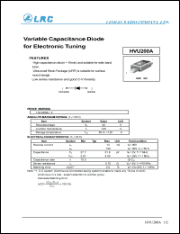 HVU200A datasheet: 32 V,  variable capacitance diode HVU200A