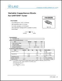 HVU202B datasheet: 35 V,  variable capacitance diode HVU202B