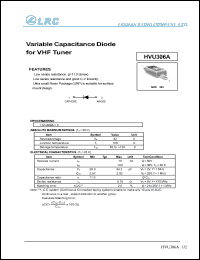 HVU306A datasheet: 32 V,  variable capacitance diode HVU306A