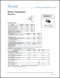 BSS64LT1 datasheet: 80 V, driver transistor BSS64LT1