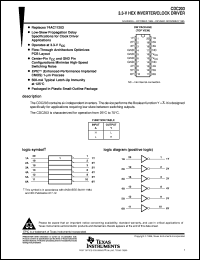 CDC203DWR datasheet:  3.3VDRIVER CDC203DWR