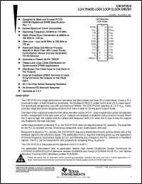 CDCVF2510PWR datasheet:  3.3-V PHASE-LOCK LOOP CLOCK DRIVER CDCVF2510PWR