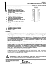 CDCF2510PWR datasheet:  3.3-V PHASE-LOCK LOOP CLOCK DRIVER CDCF2510PWR