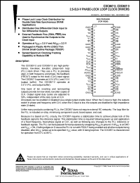 CDC857-3DGG datasheet:  3.3-/2.5-V PHASE-LOCK LOOP CLOCK DRIVER CDC857-3DGG