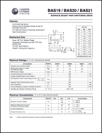 BAS19 datasheet: 120 V,  surface mount fast switching diode BAS19