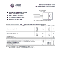 BD896 datasheet: 45 V, PNP silicon power transistor BD896