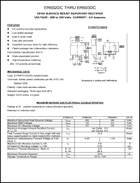 ER602DC datasheet: 200 V, 6 A, DPAK surface mount superfast rectifier ER602DC