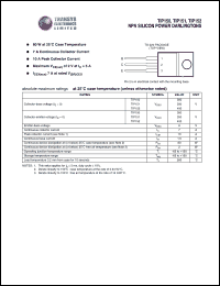 TIP150 datasheet: 300 V, 7 A, NPN silicon power darlington TIP150