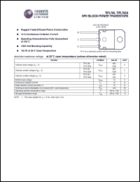 TIPL765A datasheet: 1000 V,  NPN silicon power transistor TIPL765A