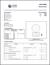 TR1109SG46 datasheet: 4600 V,  rectifier diode TR1109SG46