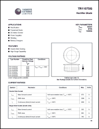 TR1107SG39 datasheet: 3900 V,  rectifier diode TR1107SG39