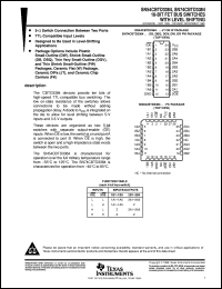 SNJ54CBTD3384W datasheet:  10-BIT BUS SWITCHES WITH LEVEL SHIFTING SNJ54CBTD3384W