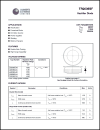 TR2009SF47 datasheet: 4700 V,  rectifier diode TR2009SF47