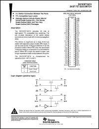 SN74CBT16210DGGR datasheet:  20-BIT FET BUS SWITCH SN74CBT16210DGGR