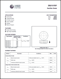 TR2101SY11 datasheet: 1100 V,  rectifier diode TR2101SY11