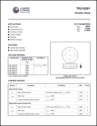 TR2103SY23 datasheet: 2300 V,  rectifier diode TR2103SY23