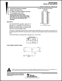 SN74CBT3245ADGVR datasheet:  OCTAL FET BUS SWITCH SN74CBT3245ADGVR