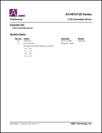 A31W33128C datasheet: LCD controller driver A31W33128C