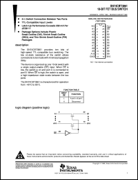 SN74CBT3861DW datasheet:  10-BIT FET BUS SWITCH SN74CBT3861DW