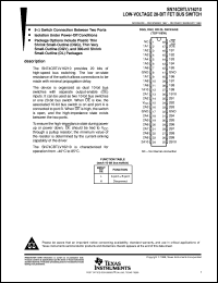 SN74CBTLV16210DL datasheet:  LOW-VOLTAGE 20-BIT FET BUS SWITCH SN74CBTLV16210DL