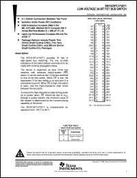 SN74CBTLV16211GR datasheet:  LOW-VOLTAGE 24-BIT FET BUS SWITCH SN74CBTLV16211GR